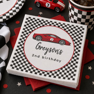 Serviette En Papier Fête d'anniversaire de deux ans pour un garçon fan