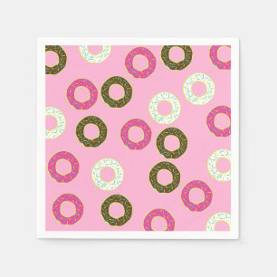 Serviette En Papier Fête d'anniversaire de Donut