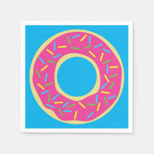 Serviette En Papier Fête d'anniversaire de Donut
