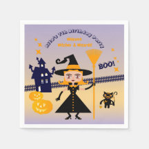 Fête d'anniversaire de fille en sorcière déguisée