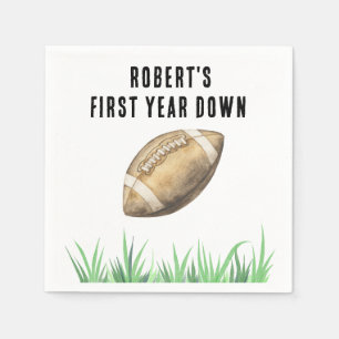 Serviette En Papier Fête d'anniversaire de football première année