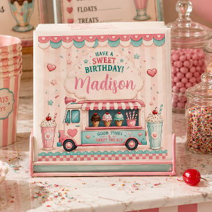 Serviette En Papier Fête d'anniversaire de glace pastel Boutique sucr