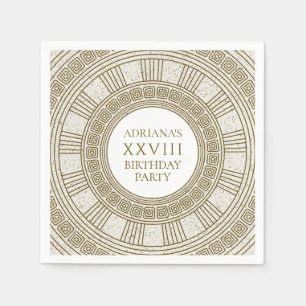 Serviette En Papier Fête d'anniversaire de la Rome antique avec élémen