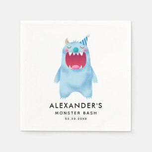 Serviette En Papier Fête d'anniversaire de Monster