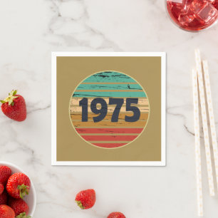 Serviette En Papier Fête d'anniversaire de naissance en 1975