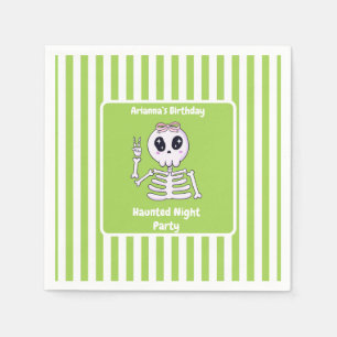 Serviette En Papier Fête d'anniversaire de nuit hantée – Nuit d'Hallow