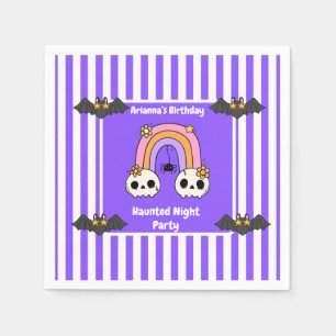 Serviette En Papier Fête d'anniversaire de nuit hantée – nuit d'Hallow
