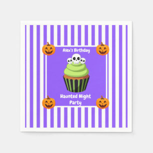 Serviette En Papier Fête d'anniversaire de nuit hantée – Nuit d'Hallow