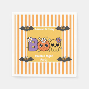 Serviette En Papier Fête d'anniversaire de nuit hantée – Nuit d'Hallow