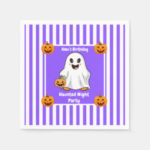 Serviette En Papier Fête d'anniversaire de nuit hantée – nuit d'Hallow