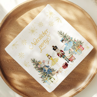 Serviette En Papier Fête d'anniversaire de Nutcracker
