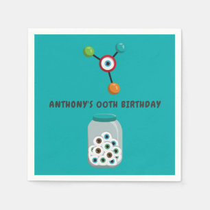 Serviette En Papier Fête d'anniversaire de science folle
