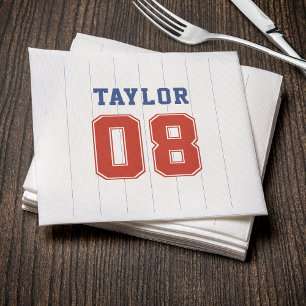 Serviette En Papier Fête d'anniversaire de sport Baseball Softball ray