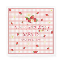 Fête d'anniversaire des 2 ans Two Sweet Berry Stra