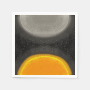 Serviette En Papier Fête d'anniversaire des garçons Astéroïdes Soleil 