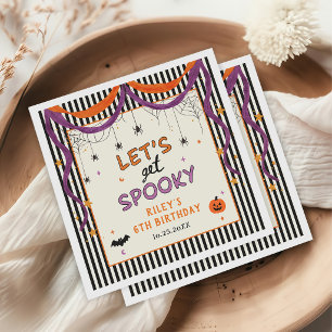 Serviette En Papier Fête d'anniversaire d'Halloween pour enfants, deve
