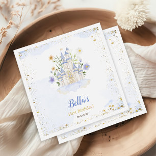 Serviette En Papier Fête d'anniversaire du château de la princesse roy