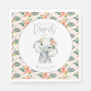 Serviette En Papier fête d'anniversaire d'un doux petit éléphant d'ara