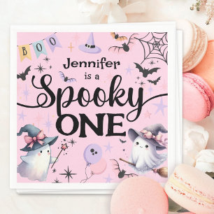 Serviette En Papier Fête d'anniversaire Halloween Spooky One Cute Ghos