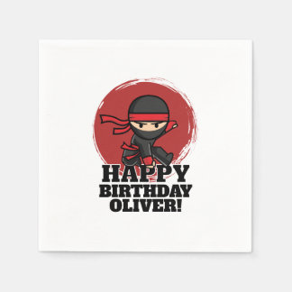Serviette En Papier Fête d'anniversaire Ninja