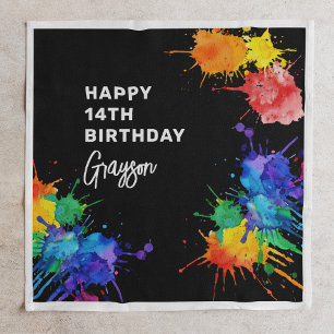 Serviette En Papier Fête d'anniversaire paintball