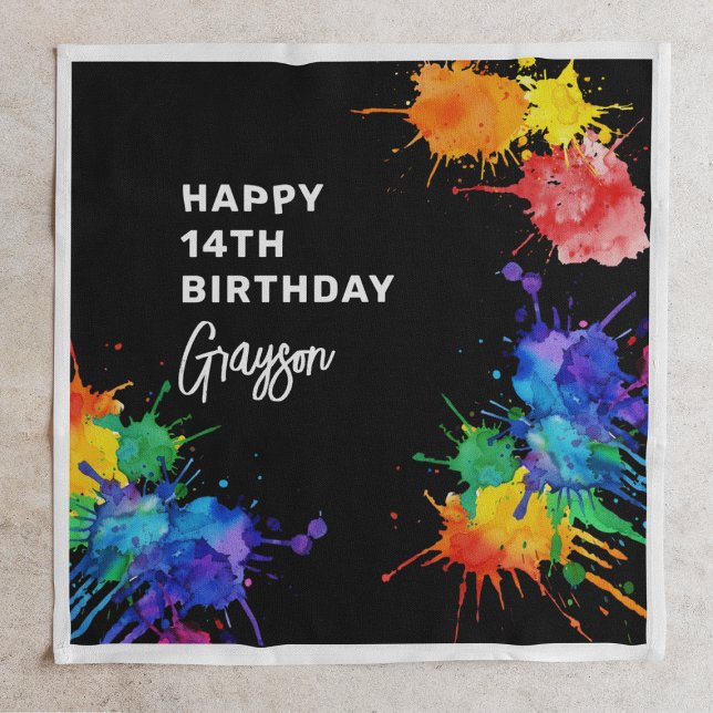 Serviette En Papier Fête d'anniversaire paintball (Créateur téléchargé)