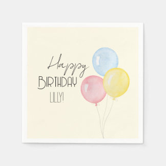Serviette En Papier Fête d'anniversaire personnalisée