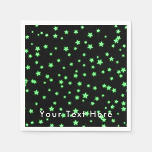 Serviette En Papier Fête d'anniversaire personnalisée avec étoiles ver