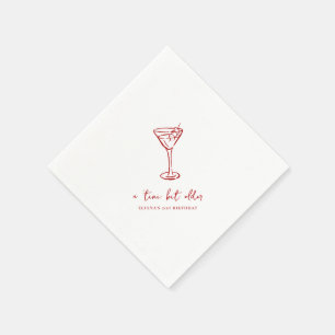 Serviette En Papier Fête d'anniversaire personnalisée Un peu plus âgée