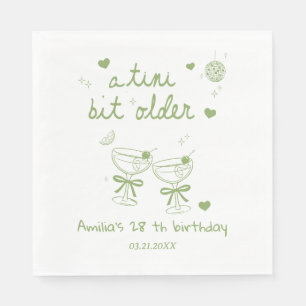 Serviette En Papier Fête d'anniversaire personnalisée Un Peu Plus Vieu