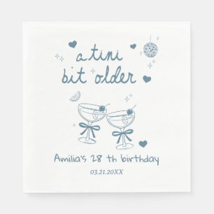 Serviette En Papier Fête d'anniversaire personnalisée Un Peu Plus Vieu