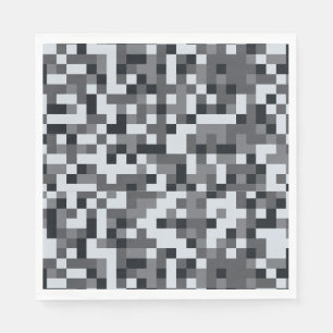 Serviette En Papier Fête d'anniversaire Pixel Level Up de jeu vidéo