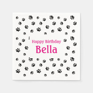 Serviette En Papier Fête d'anniversaire pour animaux de compagnie avec
