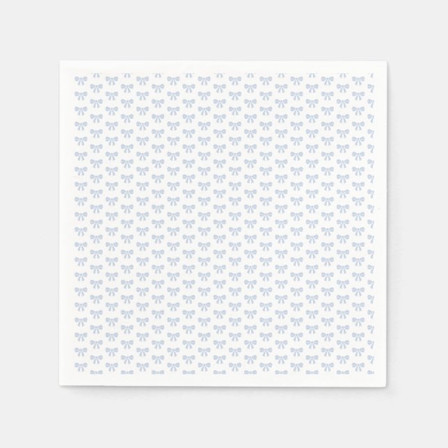 Serviette En Papier Fête d'anniversaire pour bébé garçon avec petit nœ (Devant)