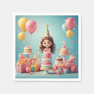 Serviette En Papier Fête d'anniversaire pour enfants