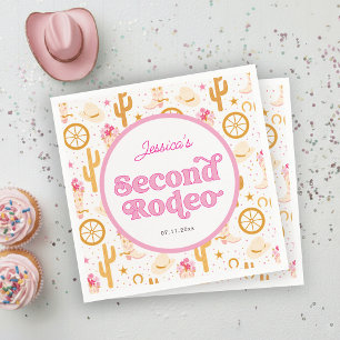 Serviette En Papier Fête d'anniversaire pour le 2ème rodéo de Cowgirl 