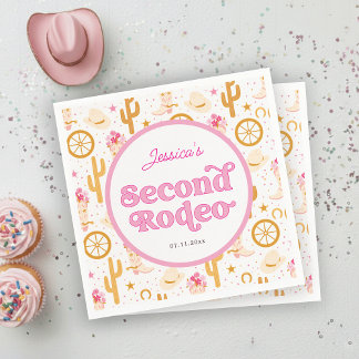 Serviette En Papier Fête d'anniversaire pour le 2ème rodéo de Cowgirl