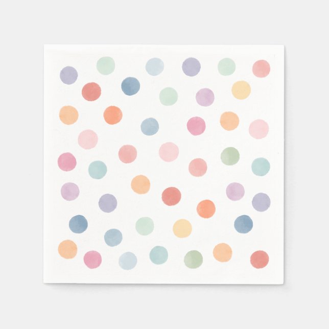 Serviette En Papier Fête d'anniversaire Rainbow Art (Devant)