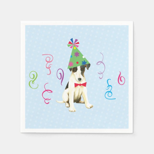 Serviette En Papier Fête d'anniversaire Smothday Fox Terrier (Devant)