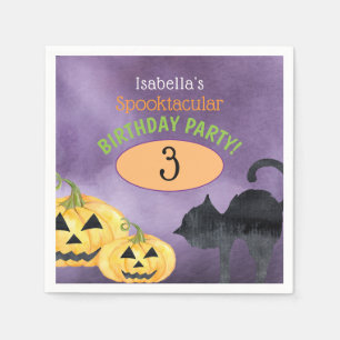 Serviette En Papier Fête d'anniversaire Spooktacular Halloween