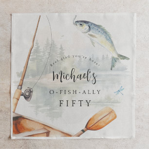 Serviette En Papier Fête d'anniversaire sur le thème de la pêche O-Fis