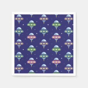 Serviette En Papier Fête d'anniversaire UFO Space