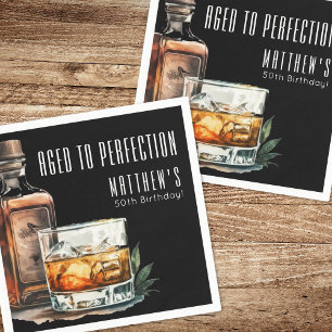 Serviette En Papier Fête d'anniversaire Vieillie à la perfection