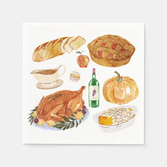 Serviette En Papier Fête d'automne (Devant)