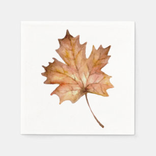 Serviette En Papier Fête d'automne - Feuille