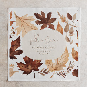 Serviette En Papier Fête de Baby Shower Tombez Amoureux