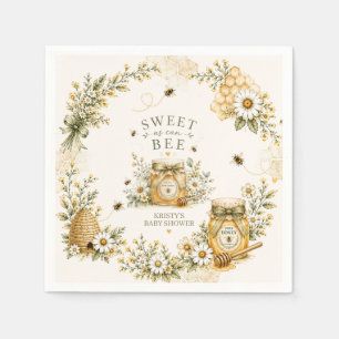 Serviette En Papier Fête de bébé abeille douce comme peut être abeille