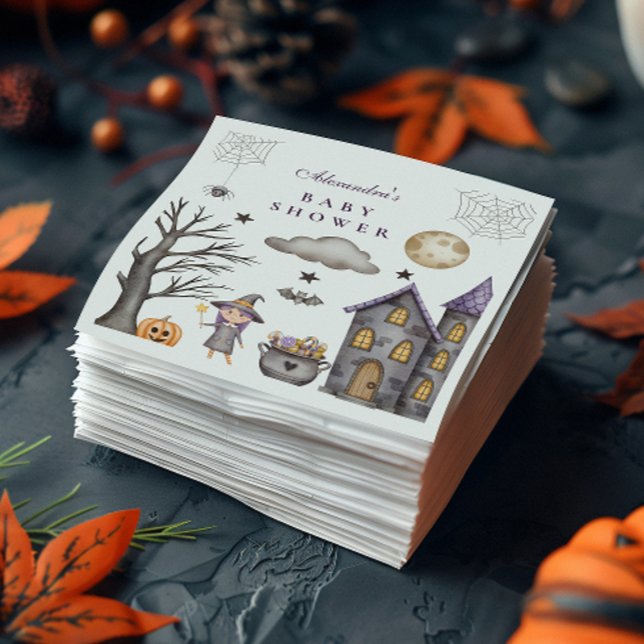 Serviette En Papier Fête de bébé Halloween fantaisiste (Créateur téléchargé)