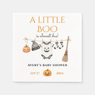 Serviette En Papier Fête de Bébé Halloween Minimal Little Boo