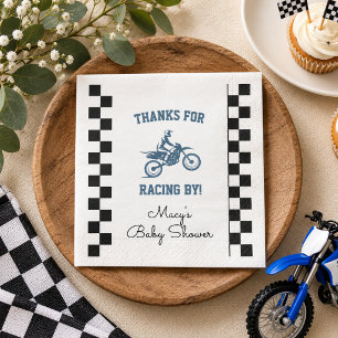 Serviette En Papier Fête de Bébé Moto Cross